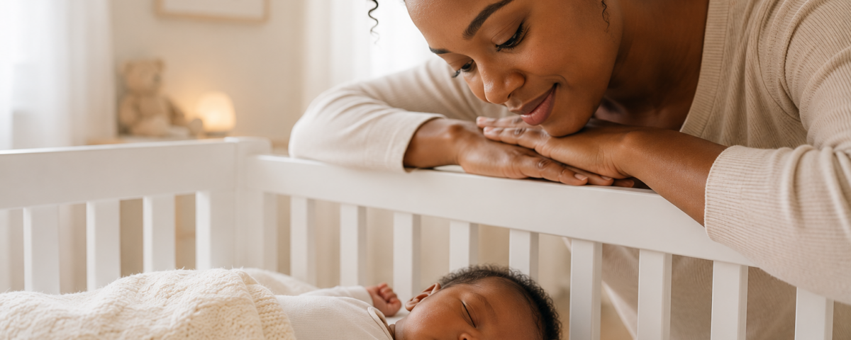 Mom watches cute baby sleep | How babies breathe during the first year | Baby Sleep |SafeSleep
