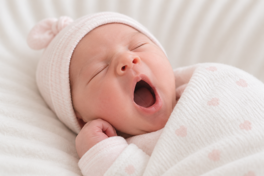 Baby yawning | SafeSleep | Sleep Monitoring Devices